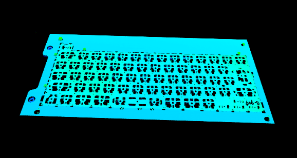 键盘平面度3D激光检测